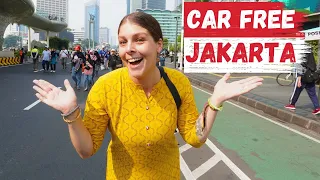 No Cars in Jakarta Indonesia 🇮🇩 Car Free Day