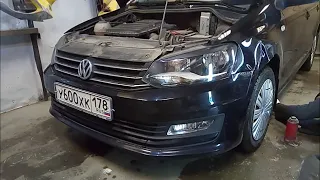 Снятие бампера и крыла vw polo