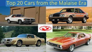 Our Picks for the Top 20 Cars from the Malaise Era (1973-1987) - Do you agree with our list?