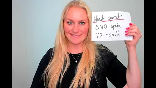 Video 896 Norsk syntaks, SVO språk og V2 språk