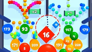 Ballz drop 3d - bounce Merge 2048 gameplay Android, iOS all levels part 1#ballsdrop3d