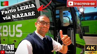 🚍 Flixbus LISBOA x LEIRIA via NAZARÉ - Bora pro trecho...💚 #dunh #flixbus #lisboa #leiria #nazare
