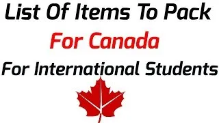 Canada packing list for students //What to pack for Canada//