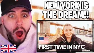 Brit Reacts to FIRST Impressions of America!! (New York!)