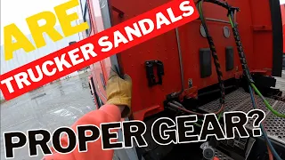 | CFI I Wore Trucker Sandals in The Winter | Rookie Trucking Vlog | OTR Trucking Life