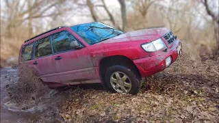 SUBARU FORESTER vs TOYOTA 80 vs NISSAN TERRANO vs OPEL FRONETRA [Extreme MUD Offroad]