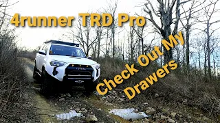 4runner TRD PRO // K-Trail // Ouachita National Forest Off Road // Storage Drawer and Fridge Issues