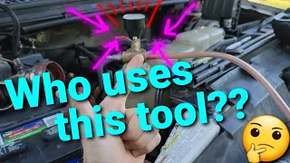 7.3 Ford DIESEL Coolant VACUUM FILL vs JUST DUMP it in?? What do you do? Check THIS out!