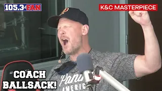 Coach Ballsack Returns To Hype Up Cowboys/Bucs! | K&C Masterpiece