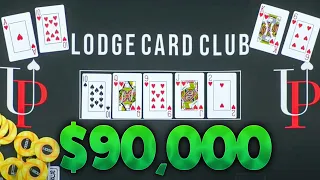 Flush Vs Flush For $90,000!