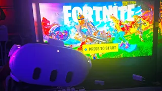 Playing FORTNITE in VR on the Quest 3!