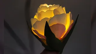 Тюльпан из изолона на ретро светильнике. ICE CREAM