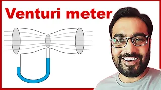 🔴 VENTURI METER || Measuring the Speed of Fluid || for Class 11 in HINDI
