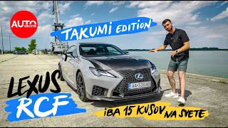 Lexus RC F Takumi Edition: Päťliter, atmosféra, limitka… toto sa dostalo na Slovensko!