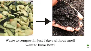 How to make compost at home | Easy composting | Compost in just 7 days| compost without smell |Vapra