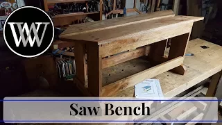 How To Make A Saw Bench // Hand Tool Woodworking project