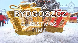 Bydgoszcz - czas świąt, jarmark świąteczny | 4K