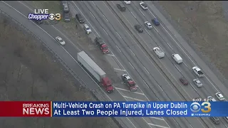 Multi-Vehicle Crash Shuts Down All Westbound Lanes On Pennsylvania Turnpike