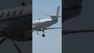 US Army C-26B Metroliner 23 Landing at Los Angeles Airport