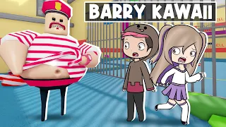 ESCAPAMOS DE LA NUEVA PRISIÓN KAWAII DE BARRY EN ROBLOX! CHOCOBLOX Y LYNA