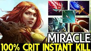 MIRACLE [Windranger] 100% Crit Instant Kill Crazy Power Focus Fire Dota 2