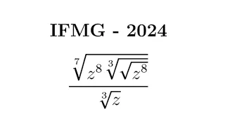 IFMG 2024 - Questão 25 - Potenciação @profdarlao