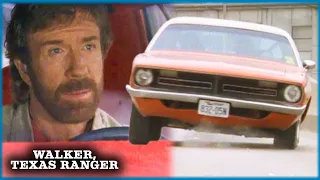 Walker Gets in Car Chase With Assassins | Walker, Texas Ranger