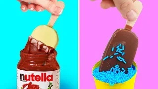 Trying 39 YUMMY SUMMER DESSERTS Chocolate Decor and Food Life Hacks By 5 Minute Crafts