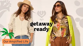 "Getaway" cabi's resort wear, limited release collection - perfect for your staycation or vacation.