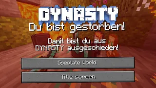 Wie ich im größten HARDCORE Projekt gestorben bin... (Minecraft Dynasty)