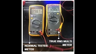 Use a TRUE RMS Multimeter to test a modified sine wave power inverter ac voltage