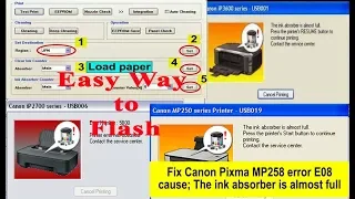 How to reset Canon All ip 2700 /mp 280/270 series printer. absorber full