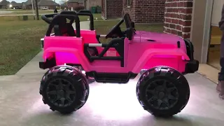 Best choice Products jeep LED kit power wheels mod