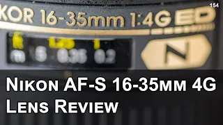 Nikon AF-S 16-35mm 4G lens review