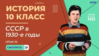 Урок 10. СССР в 1930-е годы. Индустриализация. Коллективизация. Большой террор. История 10 класс