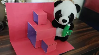 Pop-Up Stairs |Pop Up Cards |Magic #popup, #craft, #crafts, #mrbeast #5minutecrafts #viral #trending