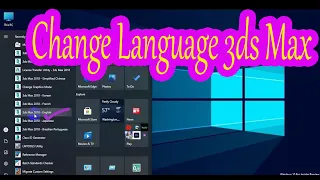 How to change 3ds max language