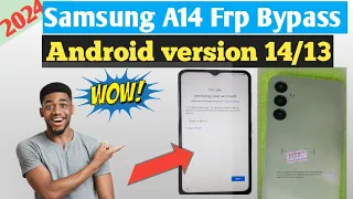 How To Samsung A14 Frp Unlock One Click Free Method 2024/A145P