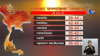 เชียงใหม่ค่าฝุ่นอันดับ 2 โลก - วันนี้อากาศก็ยังร้อนจัด อุณหภูมิสูงสุดพุ่ง 44 องศา