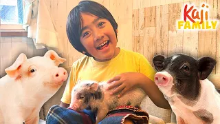 Ryan and Family Visit Pig Cafe!