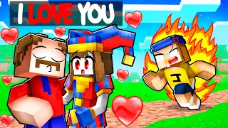 My Daddy KISSED Pomni in Minecraft!