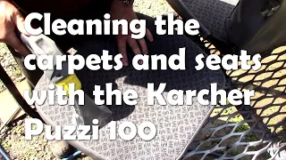 Using the Karcher Puzzi 100 to clean seats and carpets!