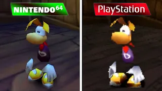 Rayman 2 The Great Escape (1999) Nintendo 64 vs PlayStation 1 (Which One is Better?)
