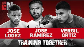 Jose Ramirez, Vergil Ortiz, And Jose Looez training together - Esnews