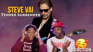 First Time Watching Steve Vai - "Tender Surrender" Reaction | Asia and BJ