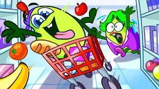 Grocery Retail Store Song 🥬🍉🛒 And More Nursery Rhymes by Toonalad