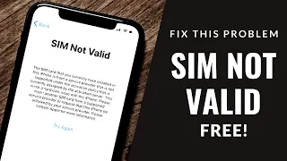 Fix Sim Not Valid on your iPhone FREE ✅ 100% Working Solution ✅ iPhone Sim Not Valid FIX 2023