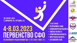 Первенство СФО по волейболу среди юношей 2007-2008 г.р. | День 1-й