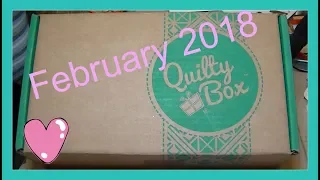 Unboxing // Quilty Box Feb 2018