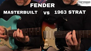 Fender 1963 Strat and a Masterbuilt Stratocaster
